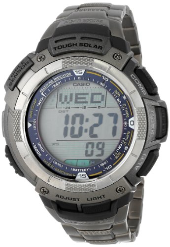 AAA 1:1 Replica Casio-Protrek Mens Watches Gray Dial Solar 62.3 X 52.2MM PAW1100T-7V Watch