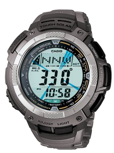 AAA 1:1 Replica Casio-Protrek Mens Watches Gray Dial Solar 62.3MM PAW-1100T-7V Watch