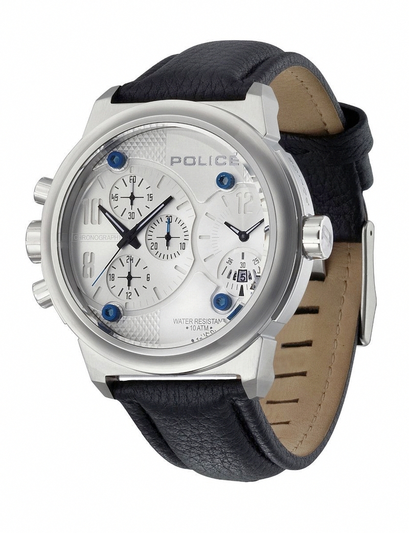 AAA 1:1 Replica Police Mens Watches Silver Dial Quartz 50MM PL12739JS/04 Watch