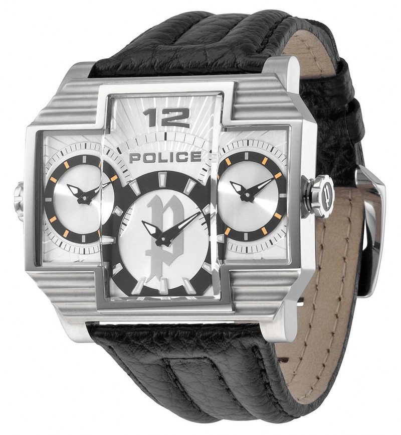 AAA 1:1 Replica Police Mens Watches Silver Dial Quartz 51.4MM PL13088JS/04 Watch