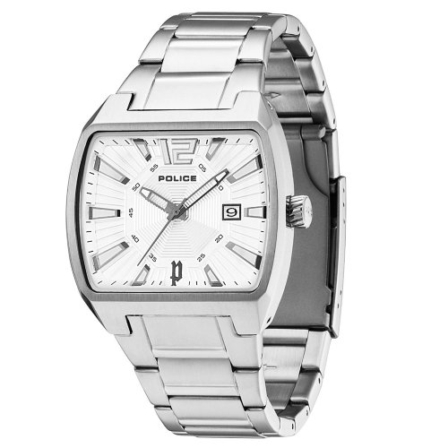 AAA 1:1 Replica Police Mens Watches Silver Dial Quartz 41.5MM PL13407JS/04M Watch