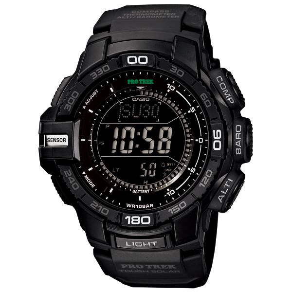 AAA 1:1 Replica Casio-Protrek Mens Watches Black Dial Solar 54.6MM PRG-270-1AJF Watch