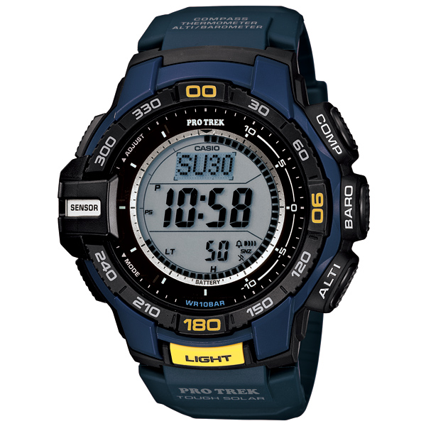 AAA 1:1 Replica Casio-Protrek Mens Watches Silver Dial Solar 54.6MM PRG-270-2JF Watch