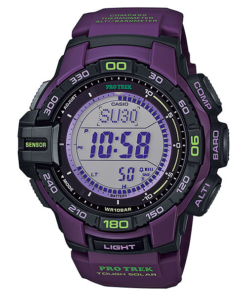 AAA 1:1 Replica Casio-Protrek Mens Watches Silver Dial Solar 54.6 x 52.4MM PRG-270-6A Watch