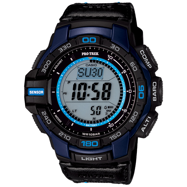 AAA 1:1 Replica Casio-Protrek Mens Watches Silver Dial Solar 54.6MM PRG-270B-2JF Watch