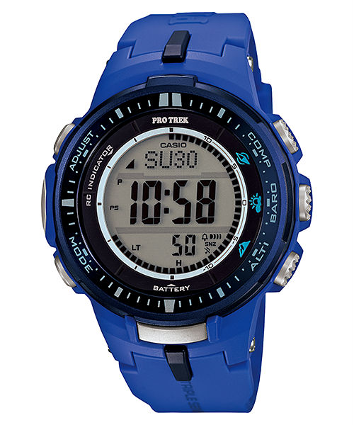 AAA 1:1 Replica Casio-Protrek Mens Watches Silver Dial Solar 56 x 47MM PRW-3000-2B Watch