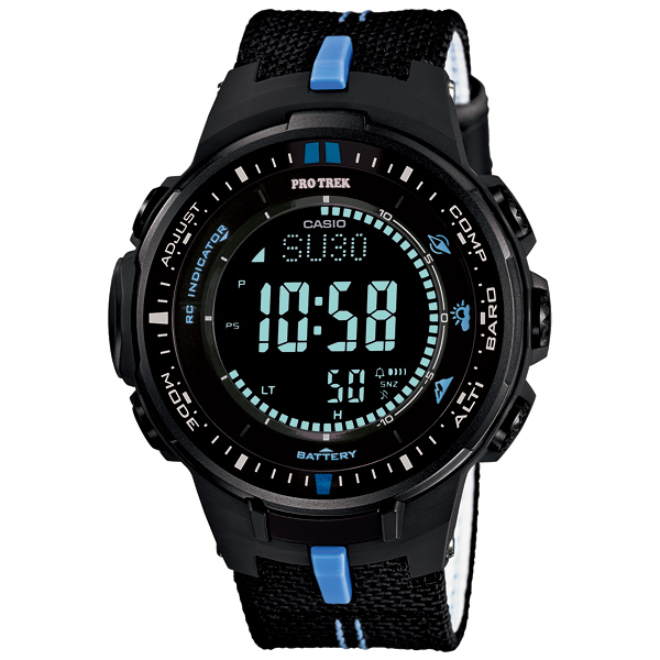 AAA 1:1 Replica Casio-Protrek Mens Watches Black Dial Solar 56MM PRW-3000B-1JF Watch