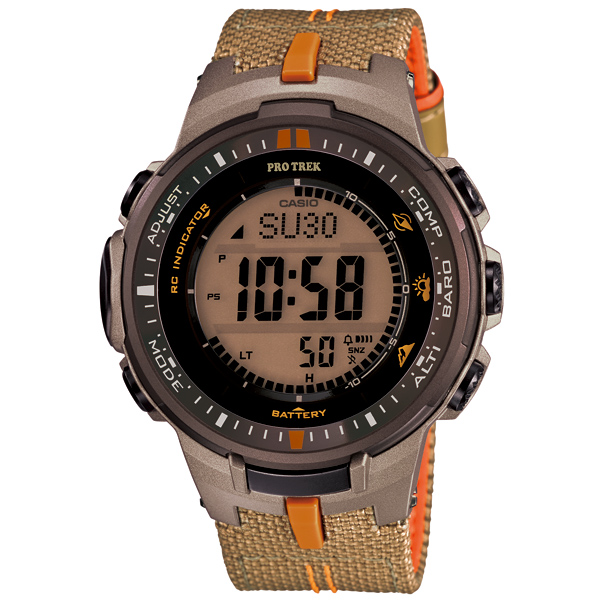 AAA 1:1 Replica Casio-Protrek Mens Watches Silver Dial Solar 56MM PRW-3000B-5JF Watch