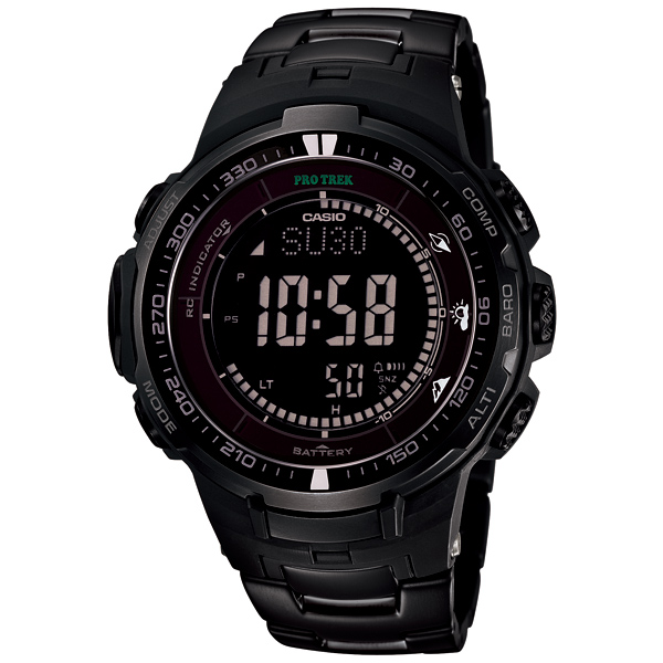 AAA 1:1 Replica Casio-Protrek Mens Watches Black Dial Solar 56MM PRW-3000YT-1JF Watch