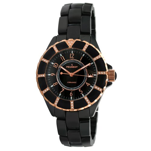 AAA 1:1 Replica Peugeot Ladies Watches Black Dial Swiss Quartz 40MM PS4893BK Watch