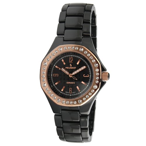 AAA 1:1 Replica Peugeot Ladies Watches Black Dial Swiss Quartz 36MM PS4896BR Watch