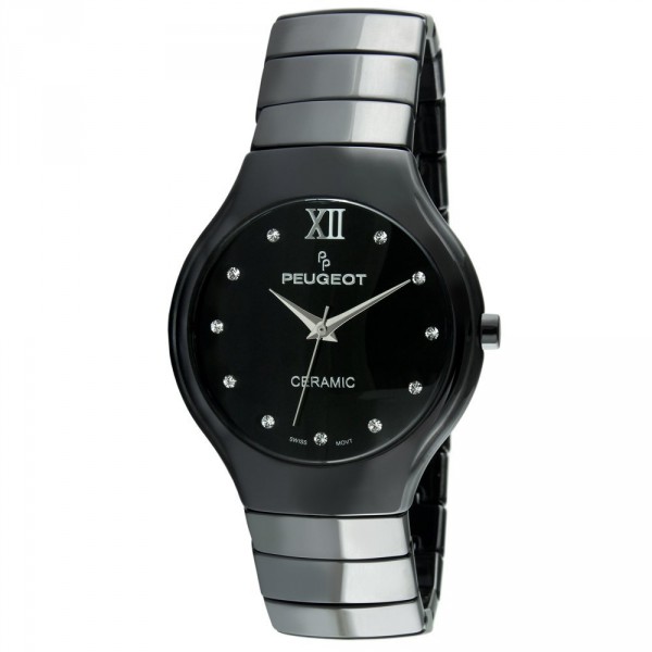 AAA 1:1 Replica Peugeot Ladies Watches Black Dial Quartz 38MM PS4898BK Watch