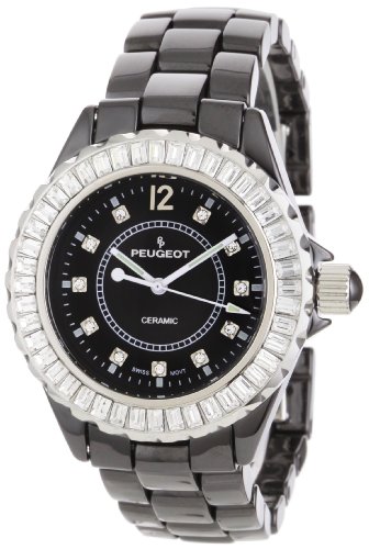 AAA 1:1 Replica Peugeot Ladies Watches Black Dial Swiss Quartz 40MM PS4900BK Watch