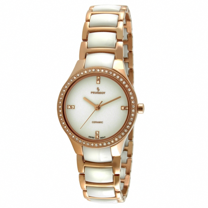 AAA 1:1 Replica Peugeot Ladies Watches White Dial Swiss Quartz 28MM PS4904WR Watch