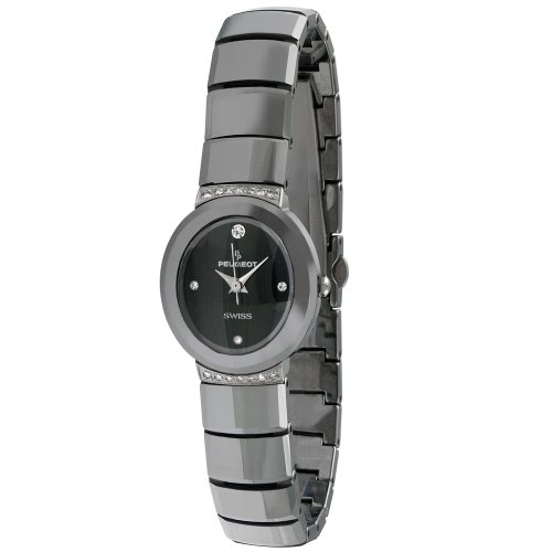 AAA 1:1 Replica Peugeot Ladies Watches Black Dial Swiss Quartz 21MM PS529 Watch