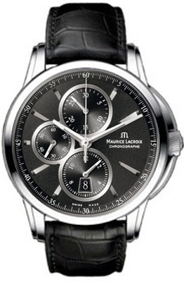 AAA 1:1 Replica Maurice-Lacroix-Pontos Mens Watches Black Dial Automatic 43MM PT6188-SS001-330 Watch