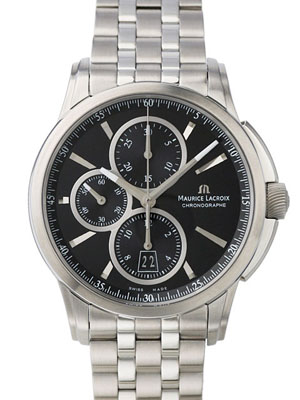 AAA 1:1 Replica Maurice-Lacroix-Pontos Mens Watches Black Dial Automatic 43MM PT6188-SS002-330 Watch