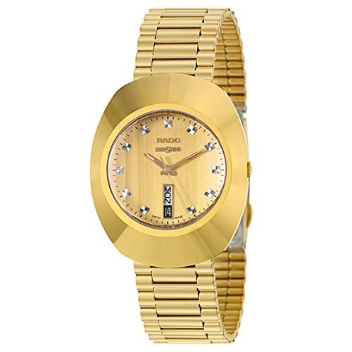 AAA 1:1 Replica Rado-Original Mens Watches Gold Dial Quartz 35MM R12304253 Watch