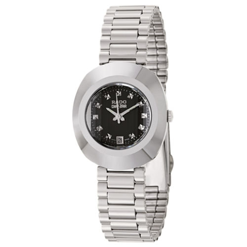 AAA 1:1 Replica Rado-Original Ladies Watches Black Dial Quartz 27MM R12307153 Watch