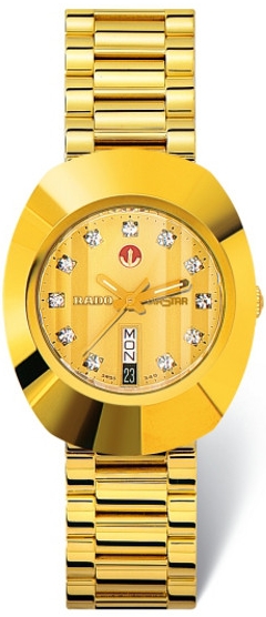 AAA 1:1 Replica Rado Mens Watches Gold Dial Automatic 35MM R12413494 Watch