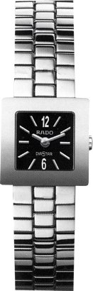 AAA 1:1 Replica Rado-Diastar Ladies Watches Black Dial Quartz 20MM R18682153 Watch