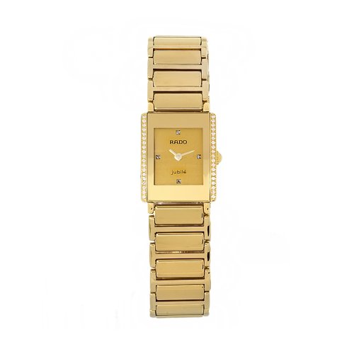 AAA 1:1 Replica Rado-Integral Ladies Watches Gold Dial Quartz 22MM R20339742 Watch