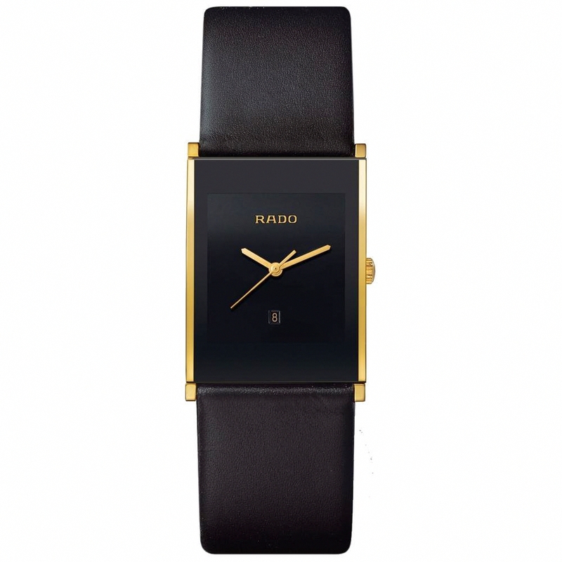 AAA 1:1 Replica Rado Mens Watches Black Dial Quartz 28MM R20787155 Watch