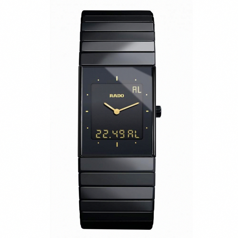 AAA 1:1 Replica Rado-Ceramica Mens Watches Black Dial Swiss Quartz 32MM R21324162 Watch