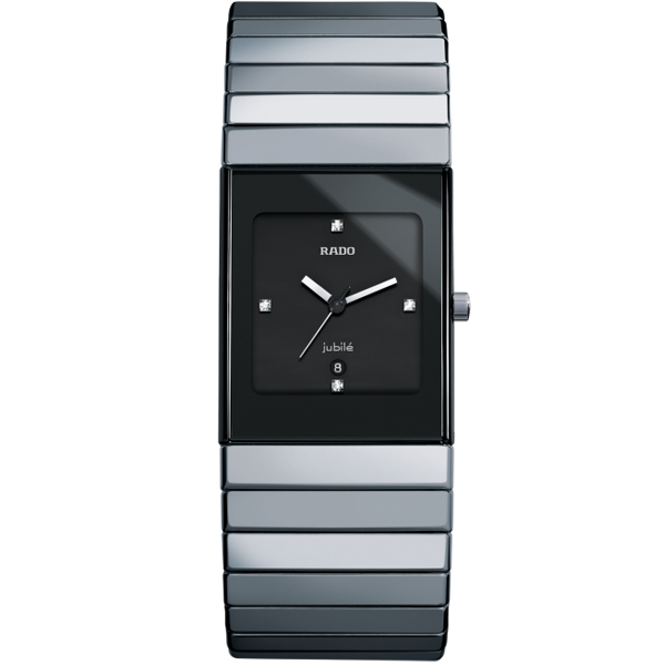 AAA 1:1 Replica Rado-Ceramica Mens Watches Black Dial Quartz 27MM R21826752 Watch