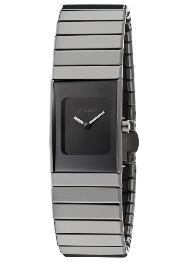 AAA 1:1 Replica Rado-Ceramica Ladies Watches Black Dial Quartz 19MM R21827232 Watch