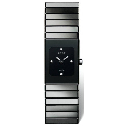 AAA 1:1 Replica Rado-Ceramica Ladies Watches Black Dial Quartz 19MM R21827752 Watch