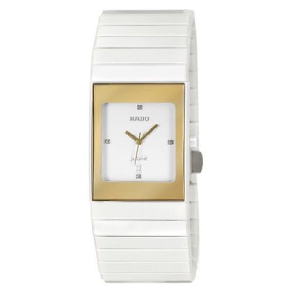 AAA 1:1 Replica Rado-Ceramica Ladies Watches White Dial Quartz 27MM R21984702 Watch