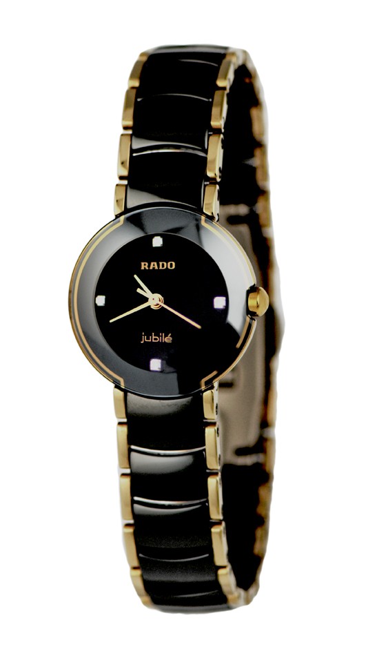 AAA 1:1 Replica Rado-Coupole Ladies Watches Black Dial Quartz 24MM R22619712 Watch