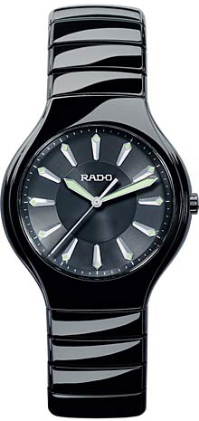 AAA 1:1 Replica Rado-True Ladies Watches Black Dial Quartz 27MM R27655152 Watch