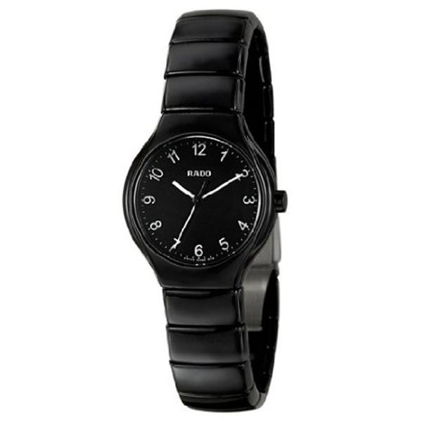 AAA 1:1 Replica Rado-True Ladies Watches Black Dial Quartz 27MM R27655192 Watch