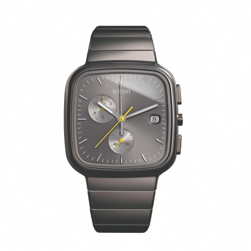 AAA 1:1 Replica Rado-R5.5 Mens Watches Gray Dial Quartz 40.5MM R28390112 Watch