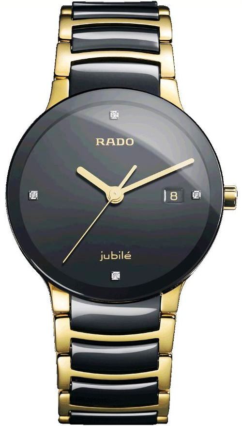 AAA 1:1 Replica Rado-Centrix Mens Watches Black Dial Quartz 38MM R30929712 Watch