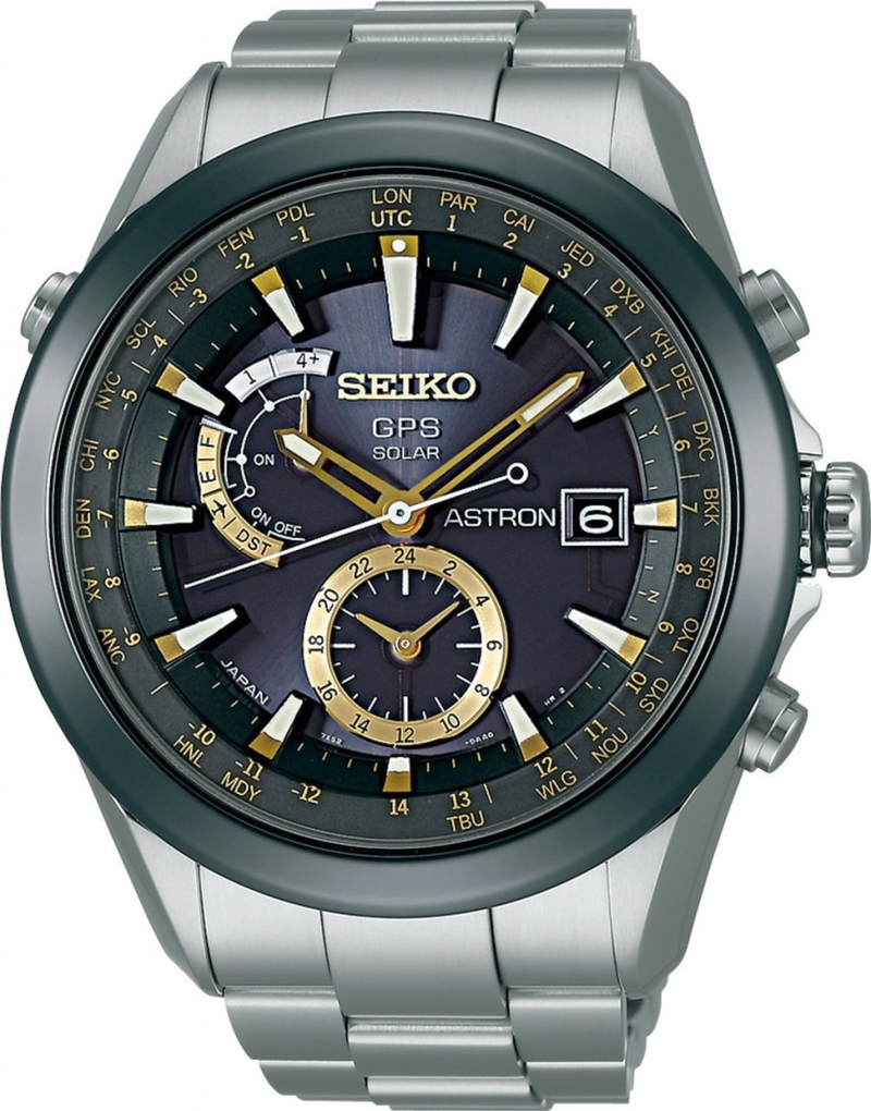 AAA 1:1 Replica Seiko-Astron Mens Watches Black Dial Solar 47MM SAST005 Watch
