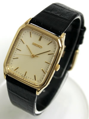 AAA 1:1 Replica Seiko-Japan-Domestic-Spirit Mens Watches Gold Dial Quartz 28 x 26.5MM SCDP040_japan Watch