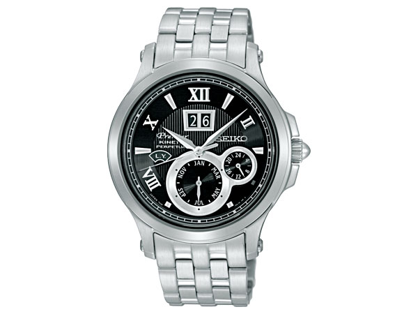 AAA 1:1 Replica Seiko-Japan-Domestic-Premier Mens Watches Black Dial Kinetic 40MM SCJV007_japan Watch