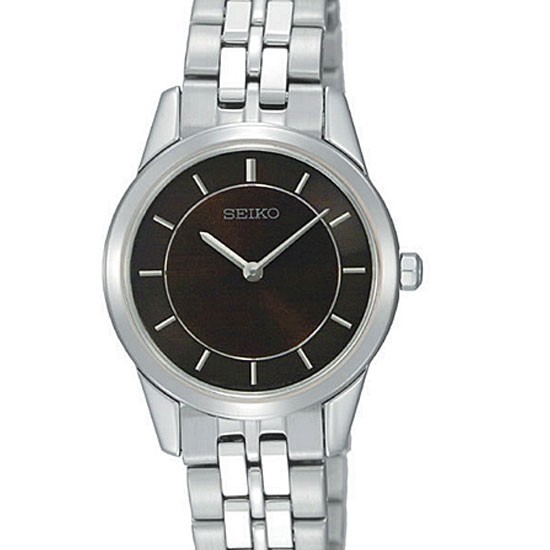 AAA 1:1 Replica Seiko-Women Ladies Watches Brown Dial Quartz 27MM SFQ825P1 Watch