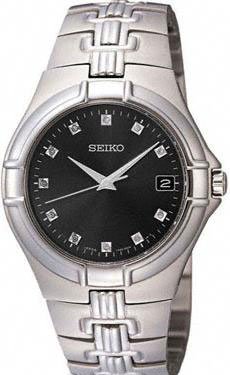 AAA 1:1 Replica Seiko-Usa Mens Watches Black Dial Quartz 36MM SGEE25 Watch