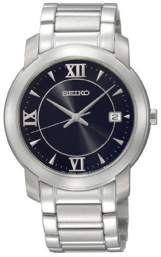 AAA 1:1 Replica Seiko-Usa Mens Watches Black Dial Quartz 38MM SGEE95 Watch