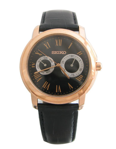 AAA 1:1 Replica Seiko Mens Watches Black Dial Quartz 38MM SGN012P1 Watch