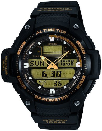 AAA 1:1 Replica Casio-Sports-Gear Mens Watches Gold Dial Quartz 50.8MM SGW-400H-1B2JF Watch