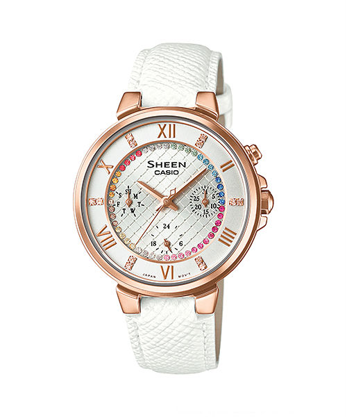 AAA 1:1 Replica Casio-Sheen Ladies Watches Dial Quartz 39.8 x 35.2MM SHE-3041PGL-7A Watch