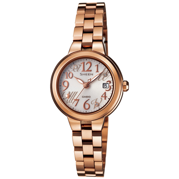 AAA 1:1 Replica Casio-Sheen Mens Watches Silver Dial Solar 31.3 x 25.6MM SHE-4506SBG-9AJF Watch