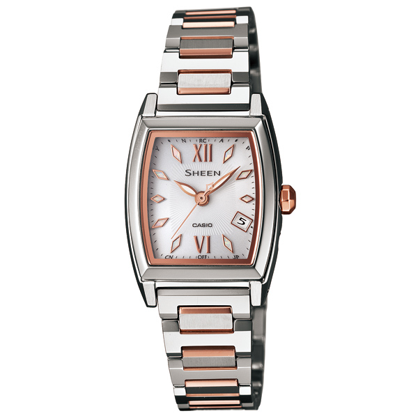 AAA 1:1 Replica Casio-Sheen Ladies Watches Silver Dial Solar 32.1 x 23.7MM SHW-1503SG-7AJF Watch