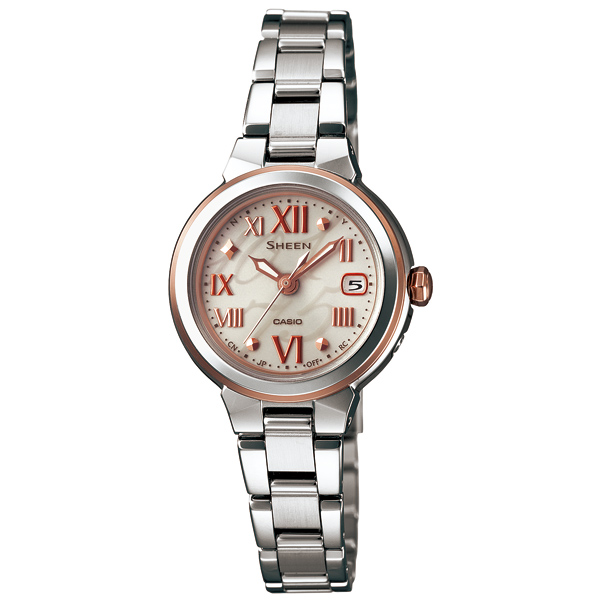 AAA 1:1 Replica Casio-Sheen Ladies Watches Silver Dial Solar 30.7 x 25.3MM SHW-1508D-9AJF Watch