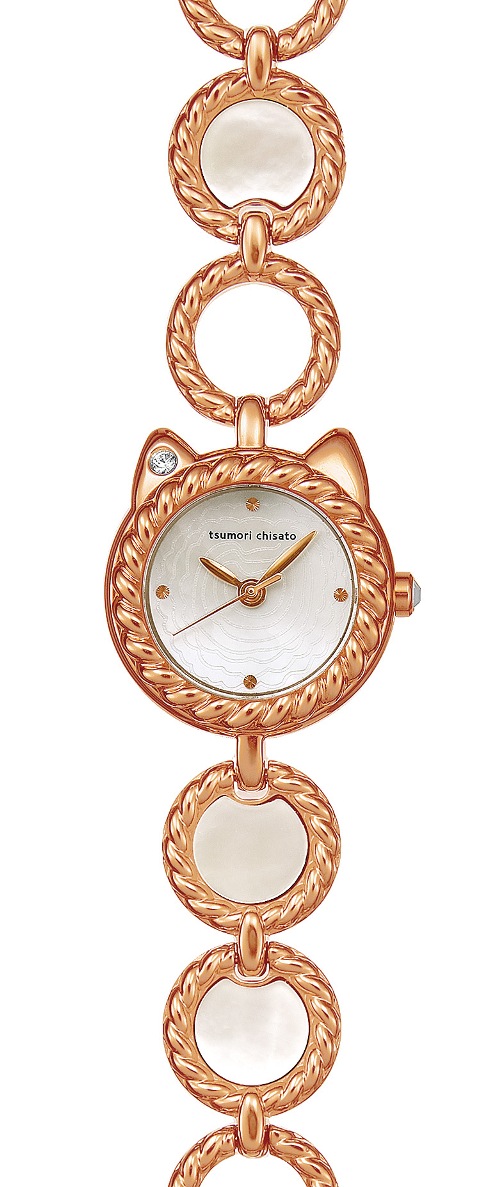 AAA 1:1 Replica Tsumori-Chisato-Little-Rose-Cat Ladies Watches White Dial Japanese Quartz 22MM SILCW002 Watch